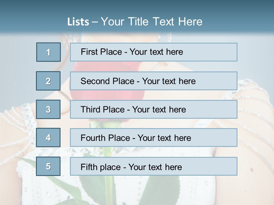 Veil Flower Marriage PowerPoint Template