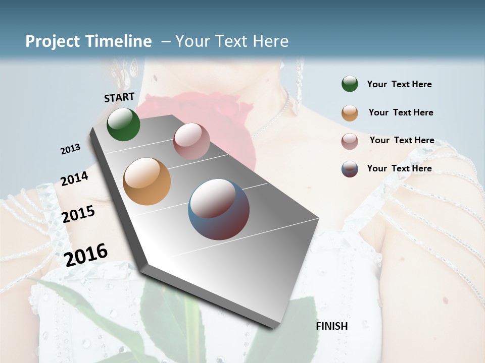 Veil Flower Marriage PowerPoint Template