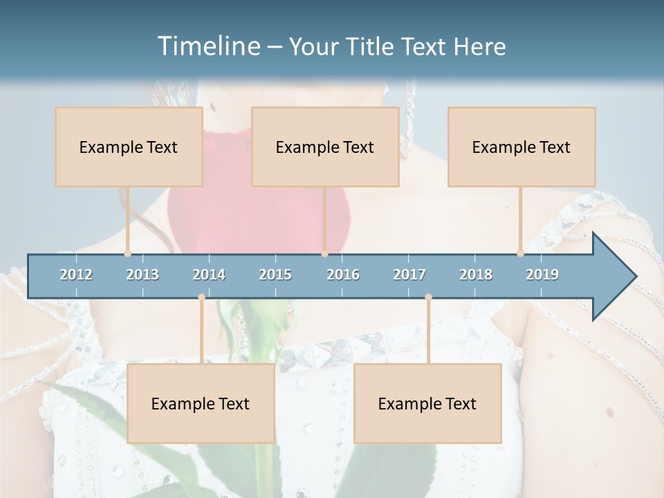 Veil Flower Marriage PowerPoint Template