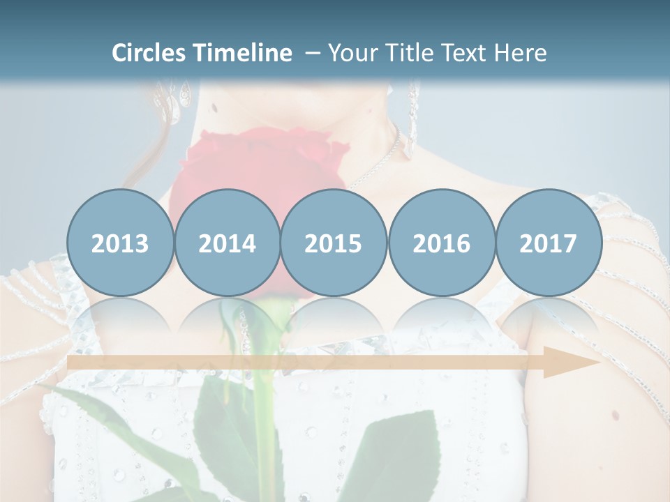 Veil Flower Marriage PowerPoint Template