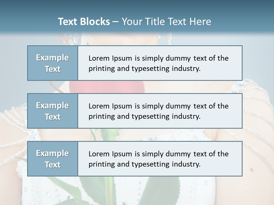 Veil Flower Marriage PowerPoint Template