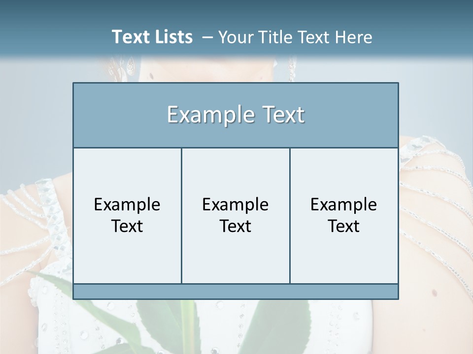 Veil Flower Marriage PowerPoint Template