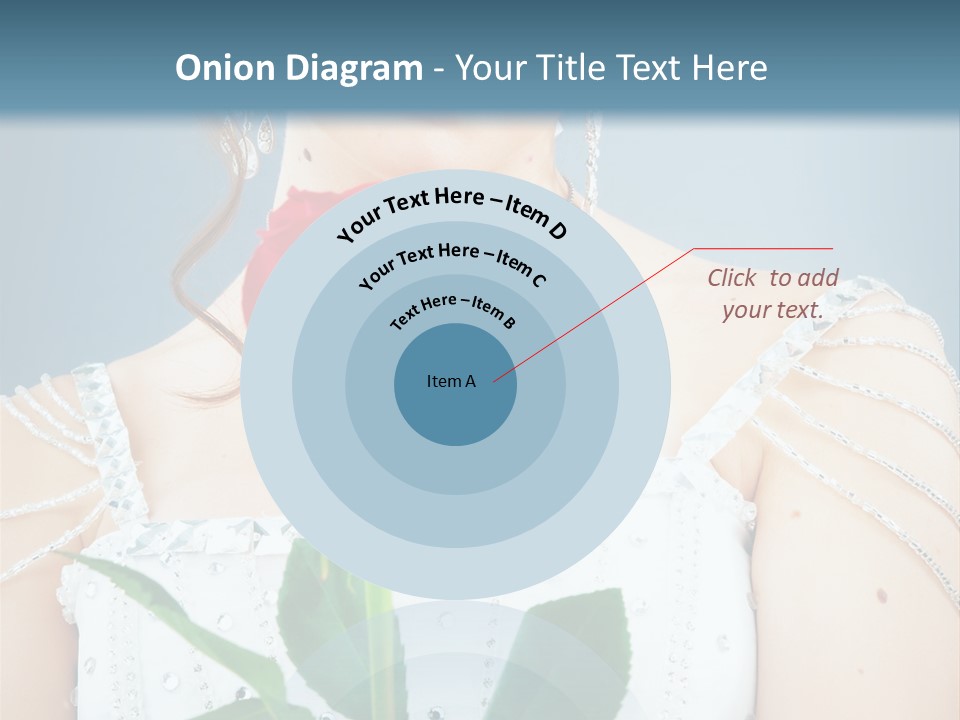 Veil Flower Marriage PowerPoint Template