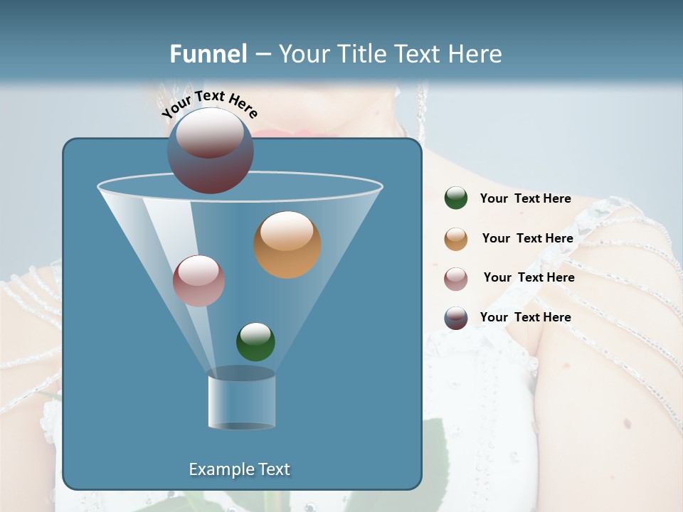 Veil Flower Marriage PowerPoint Template