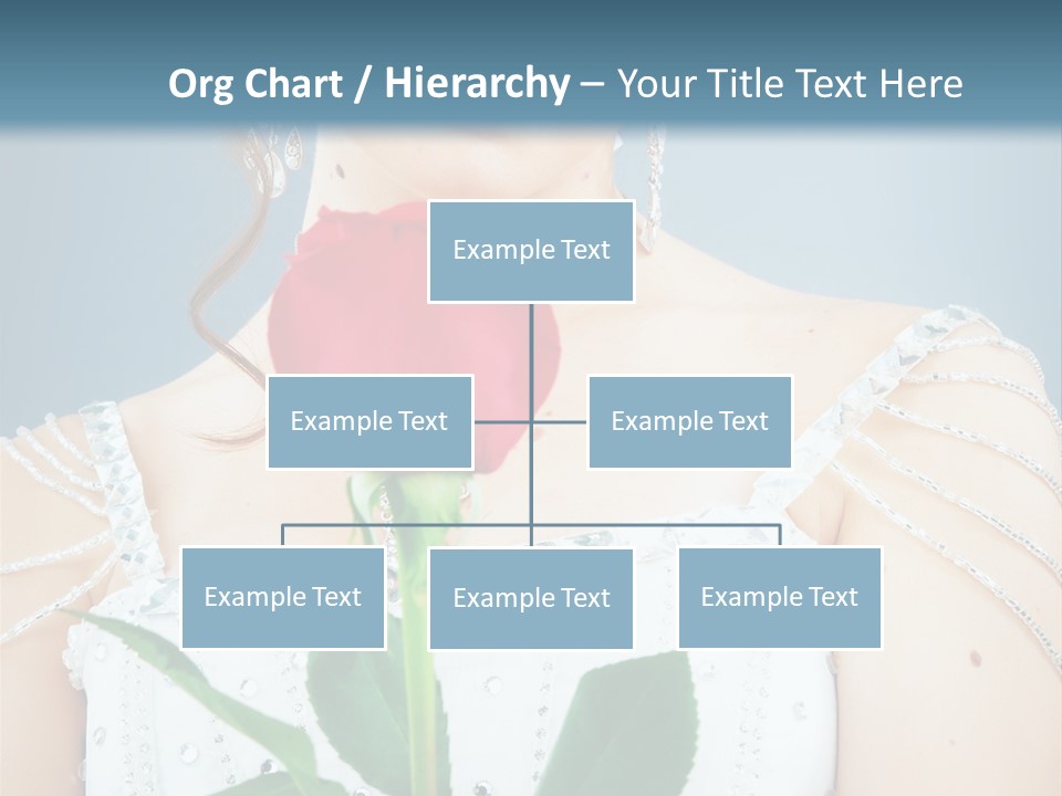 Veil Flower Marriage PowerPoint Template