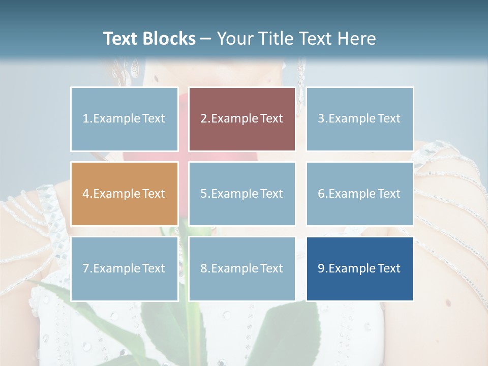 Veil Flower Marriage PowerPoint Template