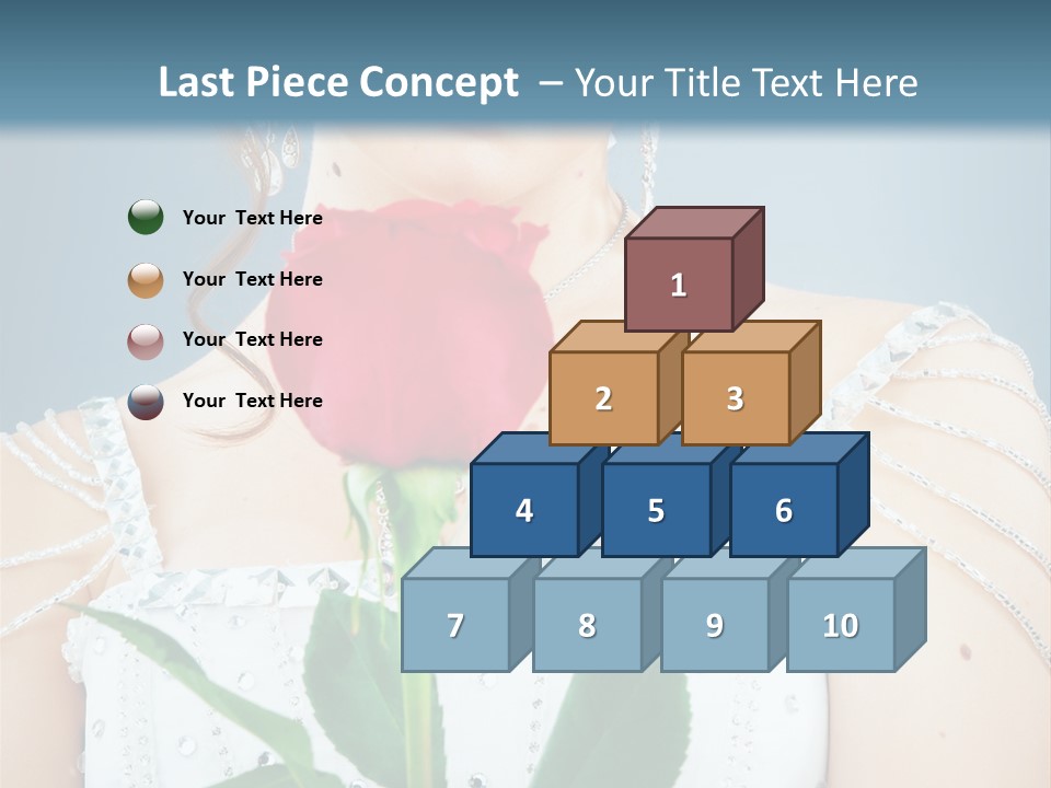 Veil Flower Marriage PowerPoint Template