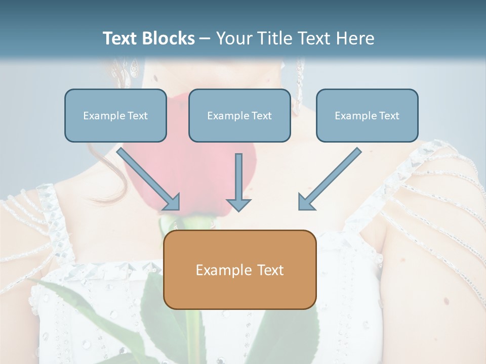 Veil Flower Marriage PowerPoint Template