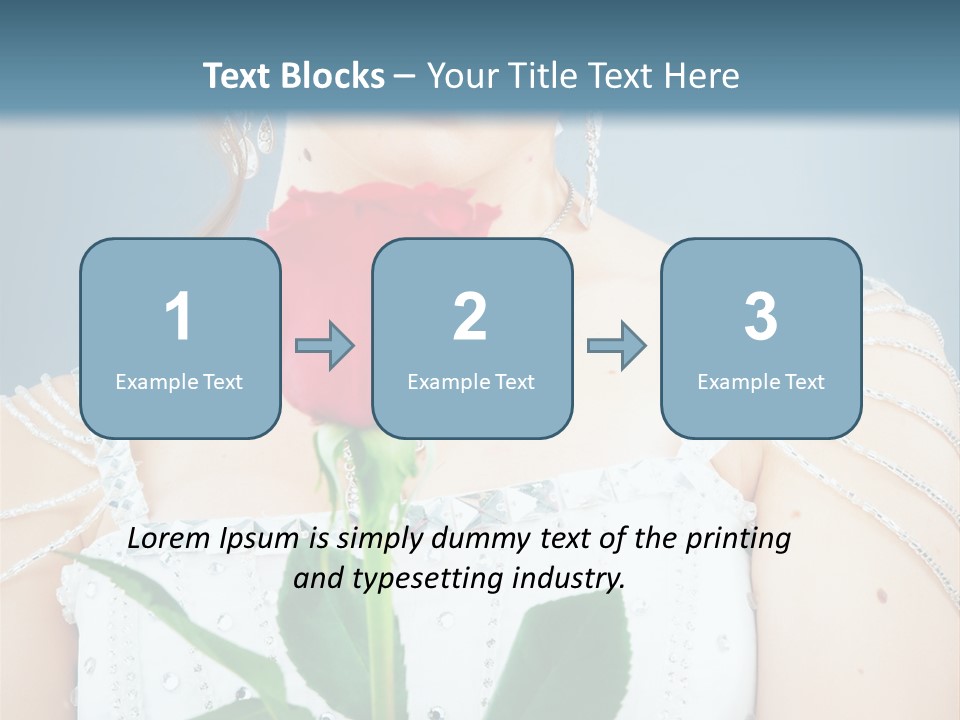 Veil Flower Marriage PowerPoint Template