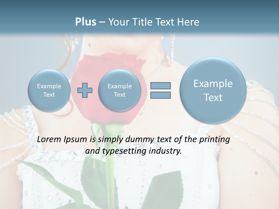 Veil Flower Marriage PowerPoint Template