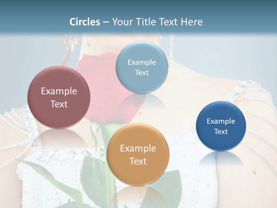 Veil Flower Marriage PowerPoint Template