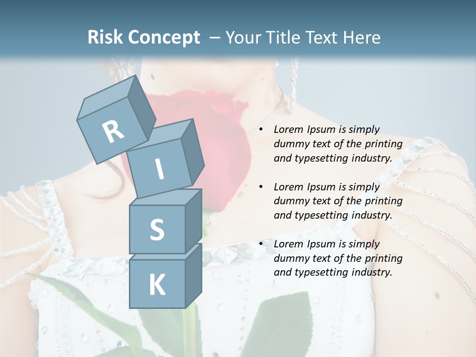 Veil Flower Marriage PowerPoint Template