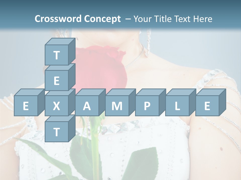 Veil Flower Marriage PowerPoint Template