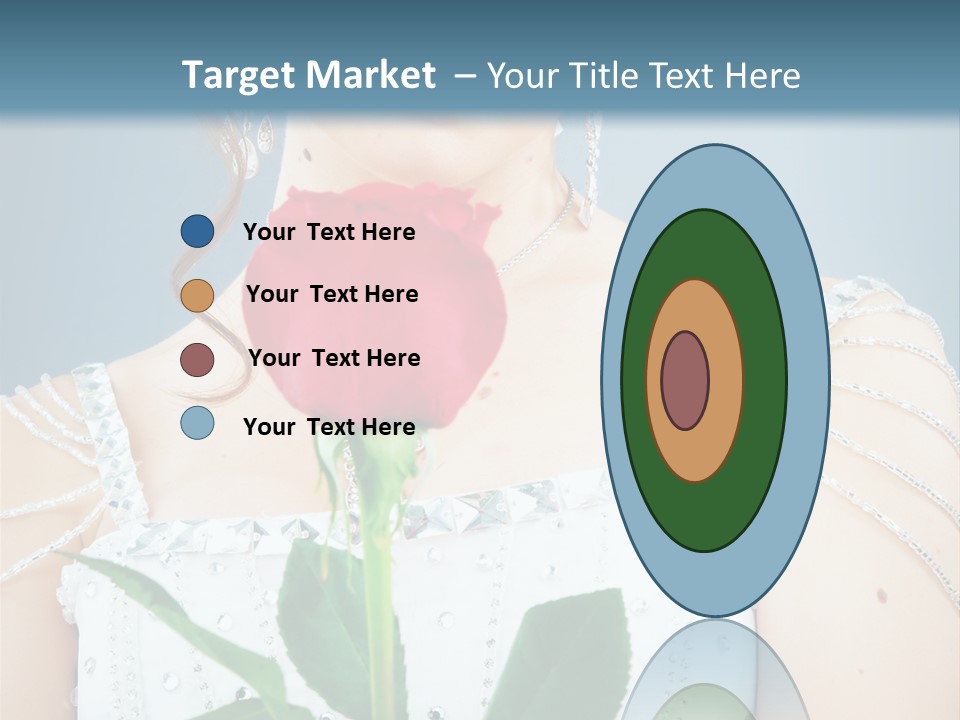 Veil Flower Marriage PowerPoint Template