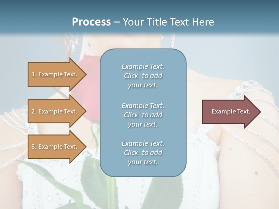 Veil Flower Marriage PowerPoint Template