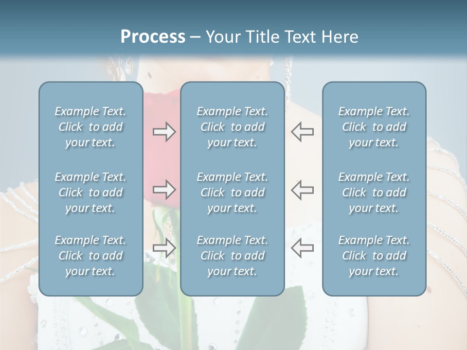 Veil Flower Marriage PowerPoint Template