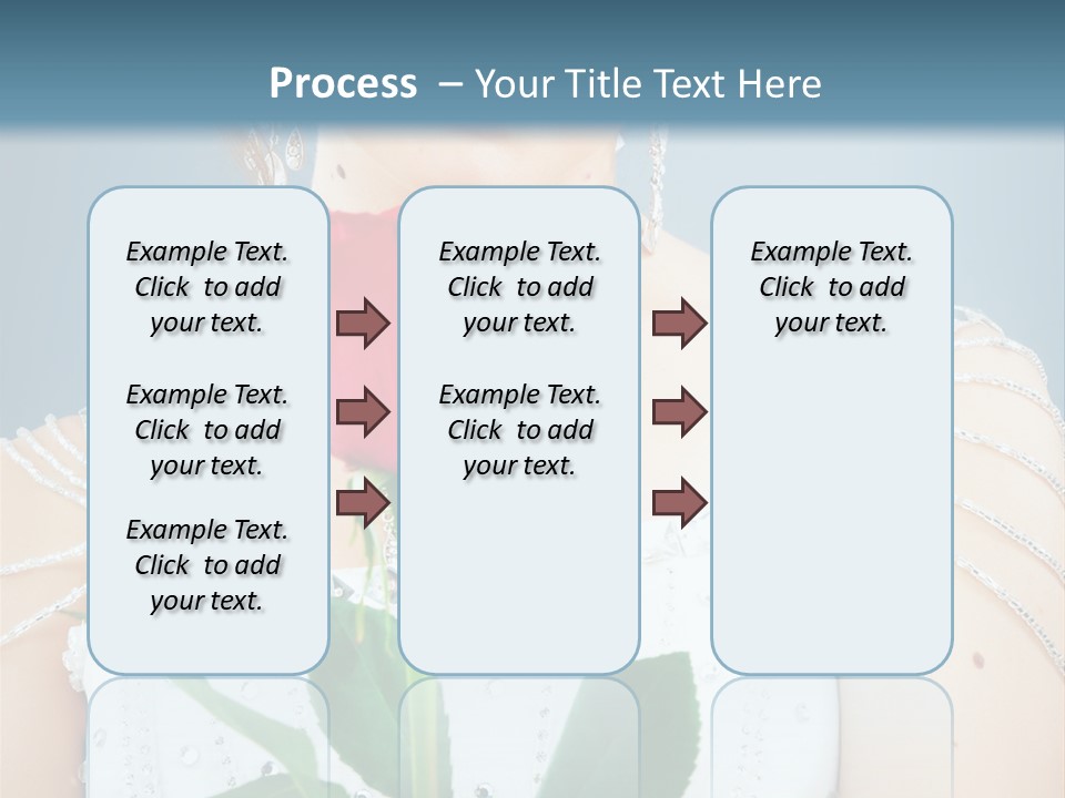Veil Flower Marriage PowerPoint Template