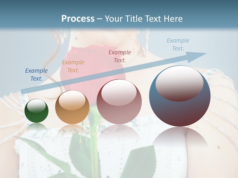 Veil Flower Marriage PowerPoint Template