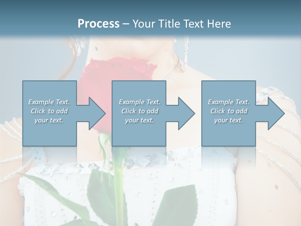 Veil Flower Marriage PowerPoint Template