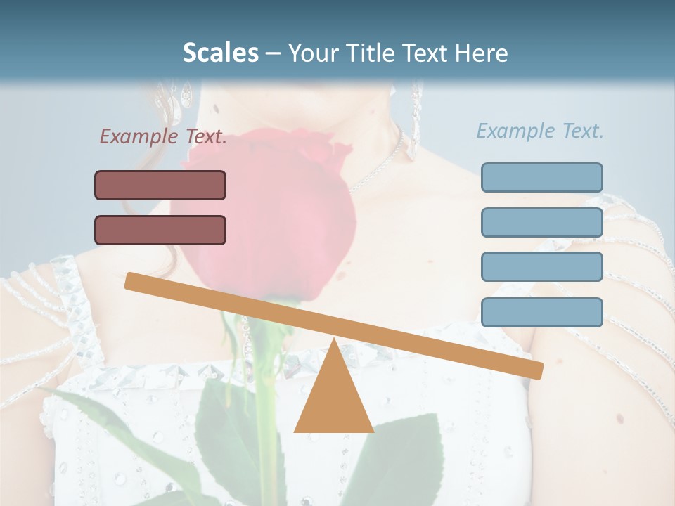 Veil Flower Marriage PowerPoint Template