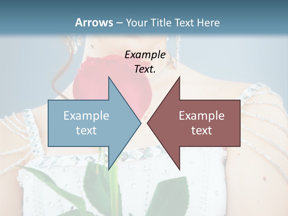 Veil Flower Marriage PowerPoint Template