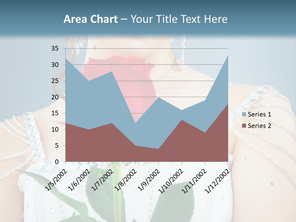 Veil Flower Marriage PowerPoint Template