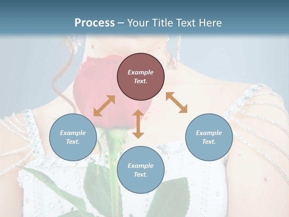 Veil Flower Marriage PowerPoint Template