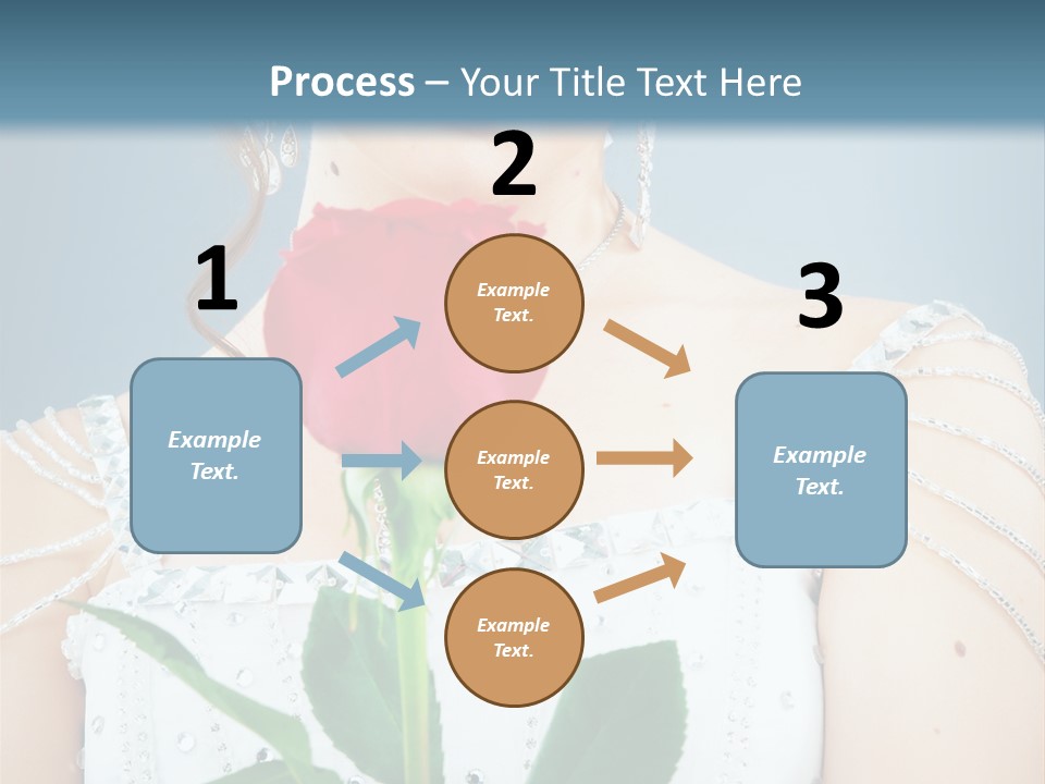 Veil Flower Marriage PowerPoint Template