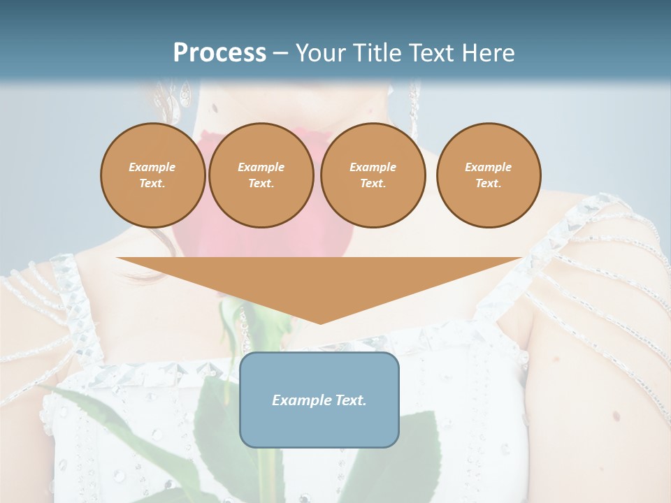 Veil Flower Marriage PowerPoint Template