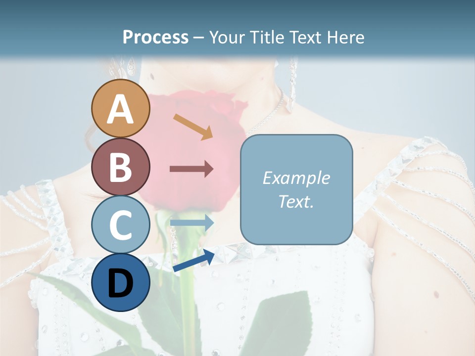 Veil Flower Marriage PowerPoint Template