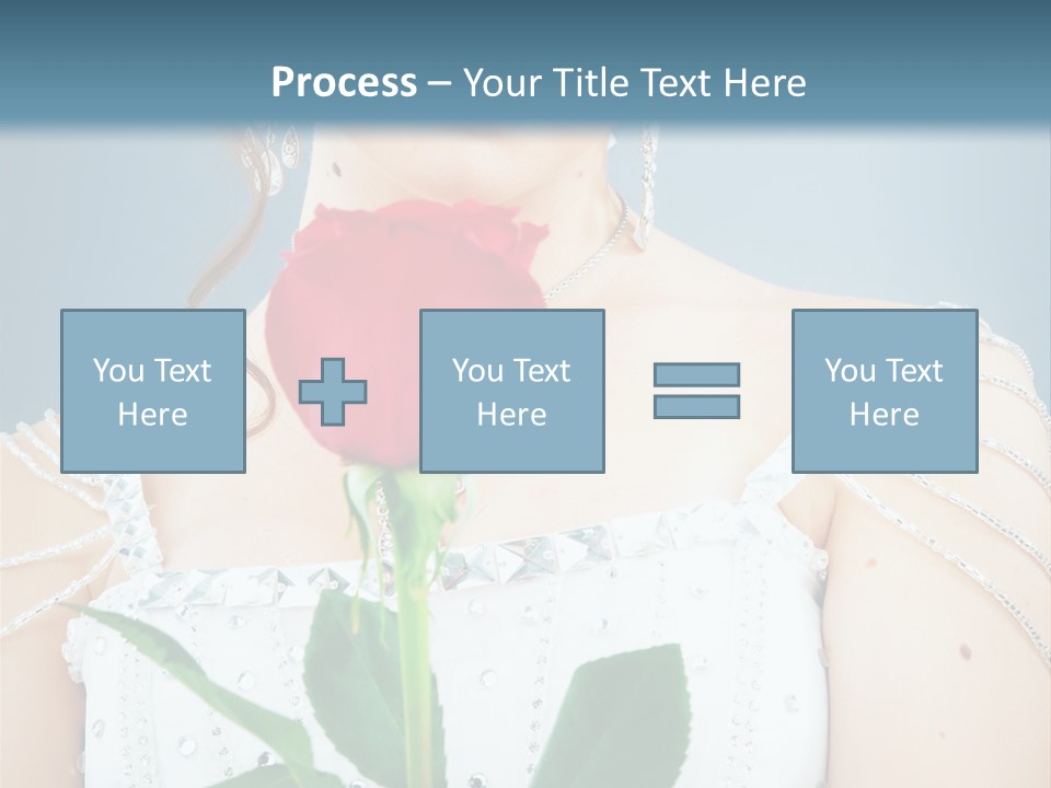 Veil Flower Marriage PowerPoint Template