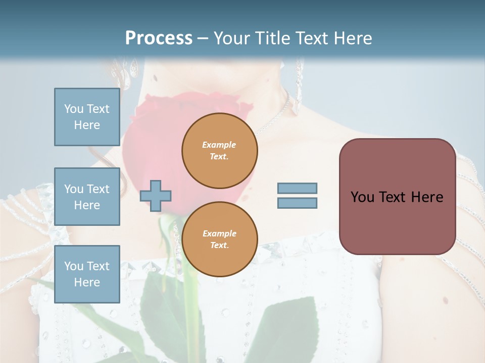 Veil Flower Marriage PowerPoint Template