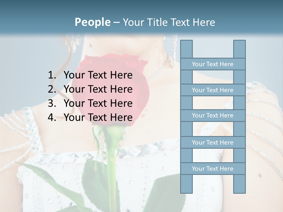 Veil Flower Marriage PowerPoint Template