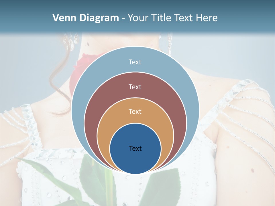 Veil Flower Marriage PowerPoint Template
