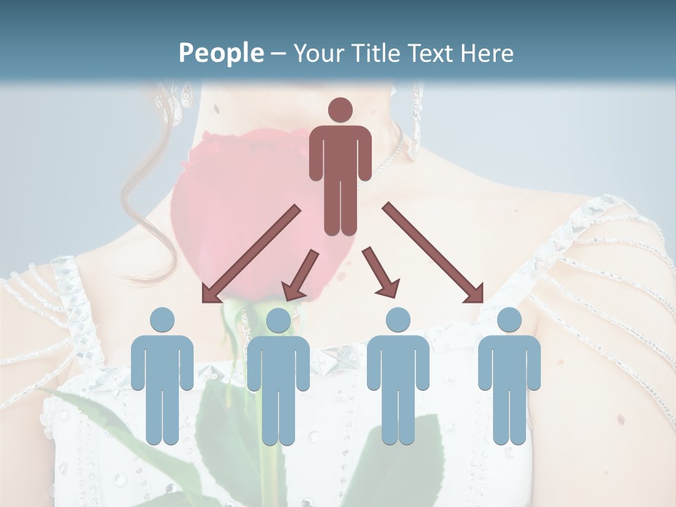 Veil Flower Marriage PowerPoint Template