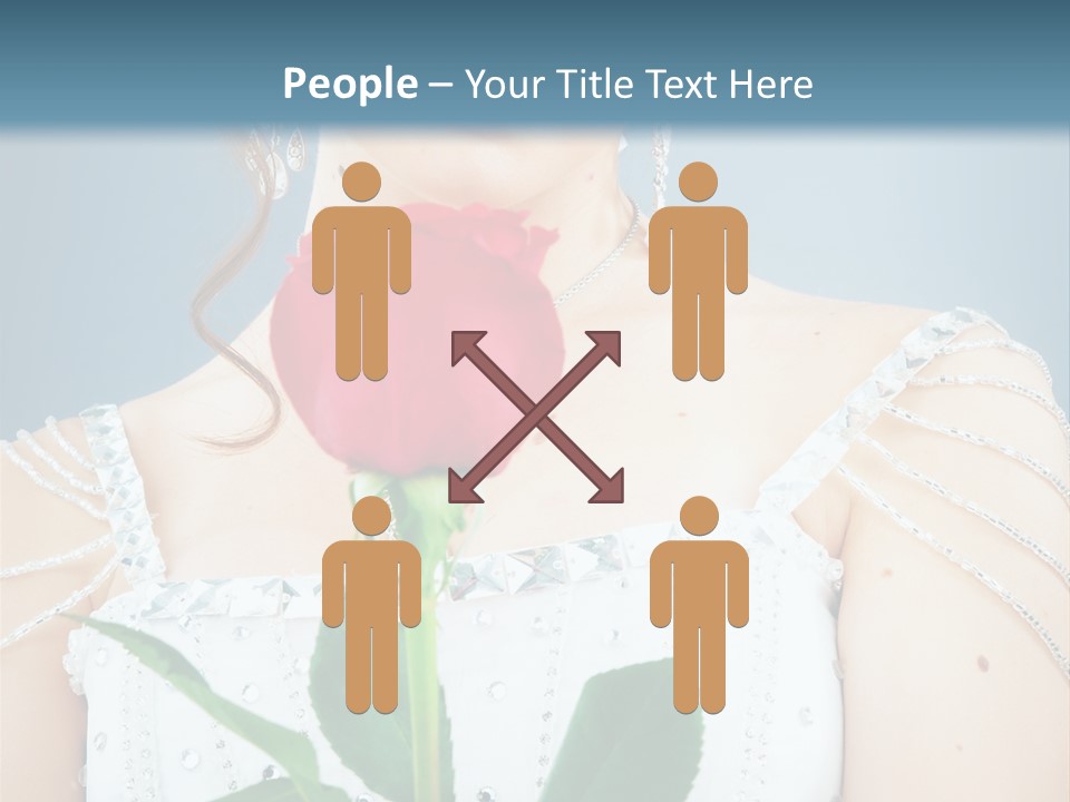 Veil Flower Marriage PowerPoint Template