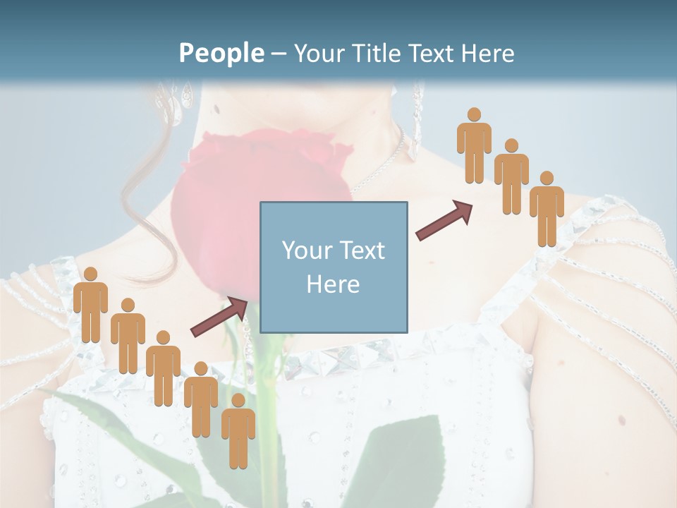 Veil Flower Marriage PowerPoint Template