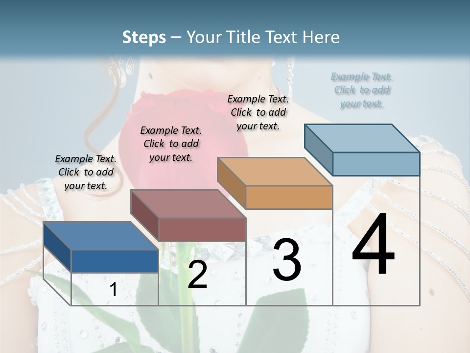 Veil Flower Marriage PowerPoint Template