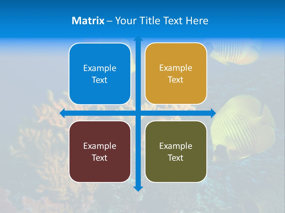Underwater Behavior Image PowerPoint Template