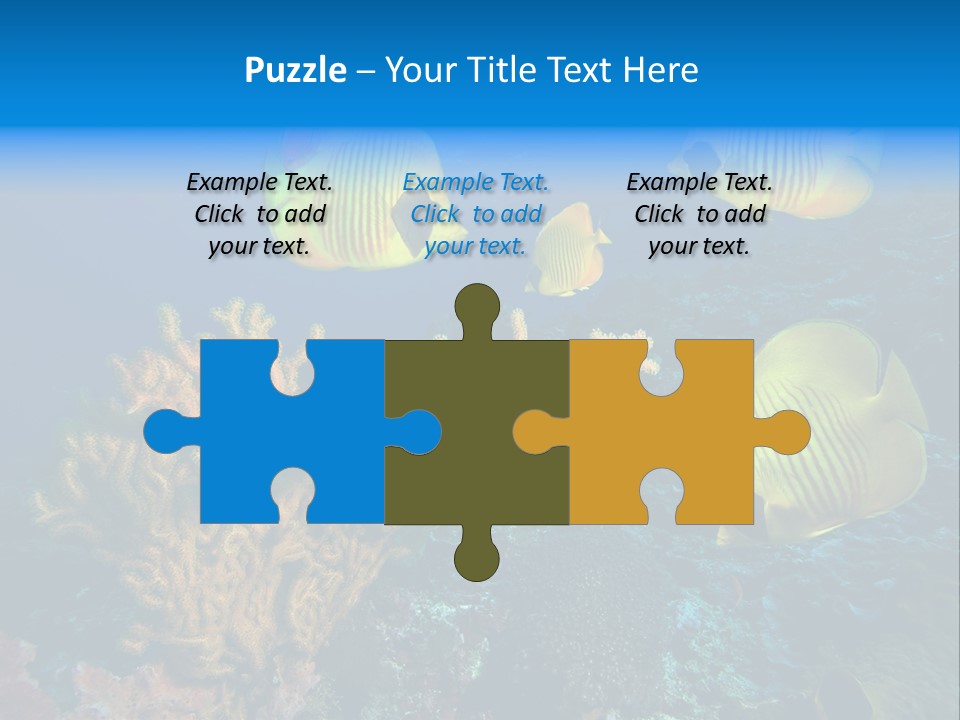 Underwater Behavior Image PowerPoint Template