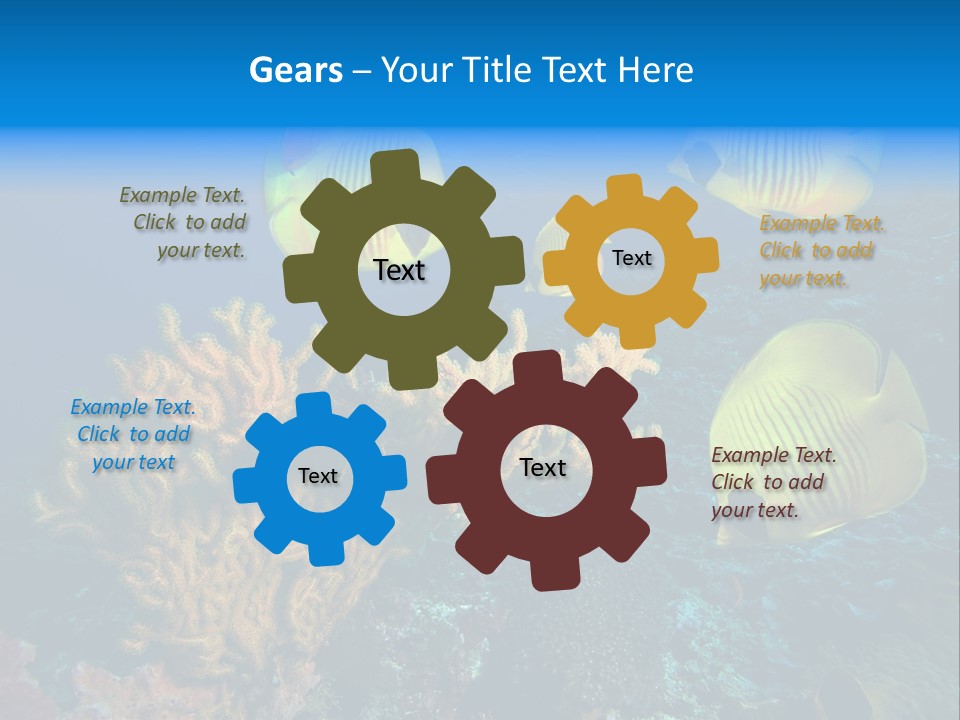 Underwater Behavior Image PowerPoint Template