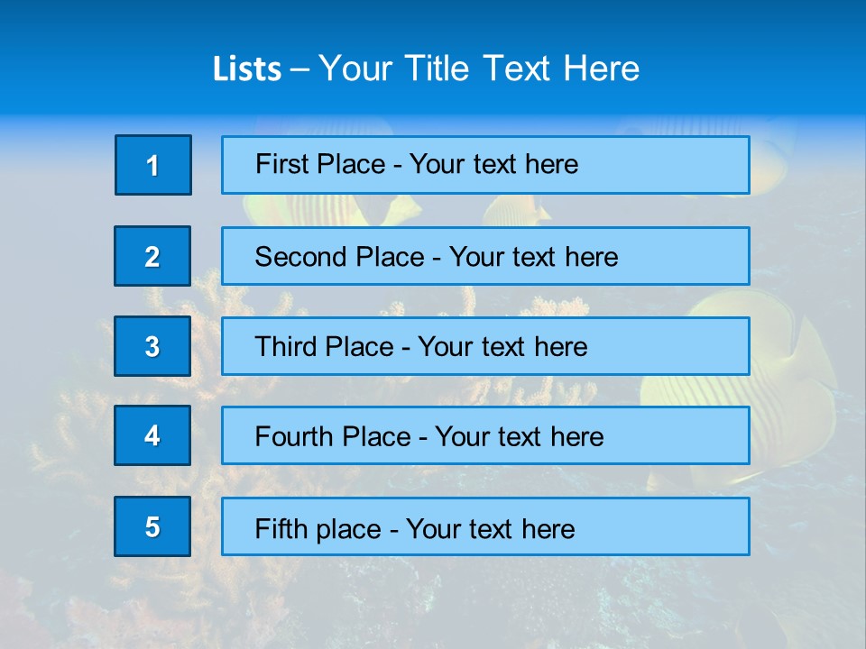 Underwater Behavior Image PowerPoint Template