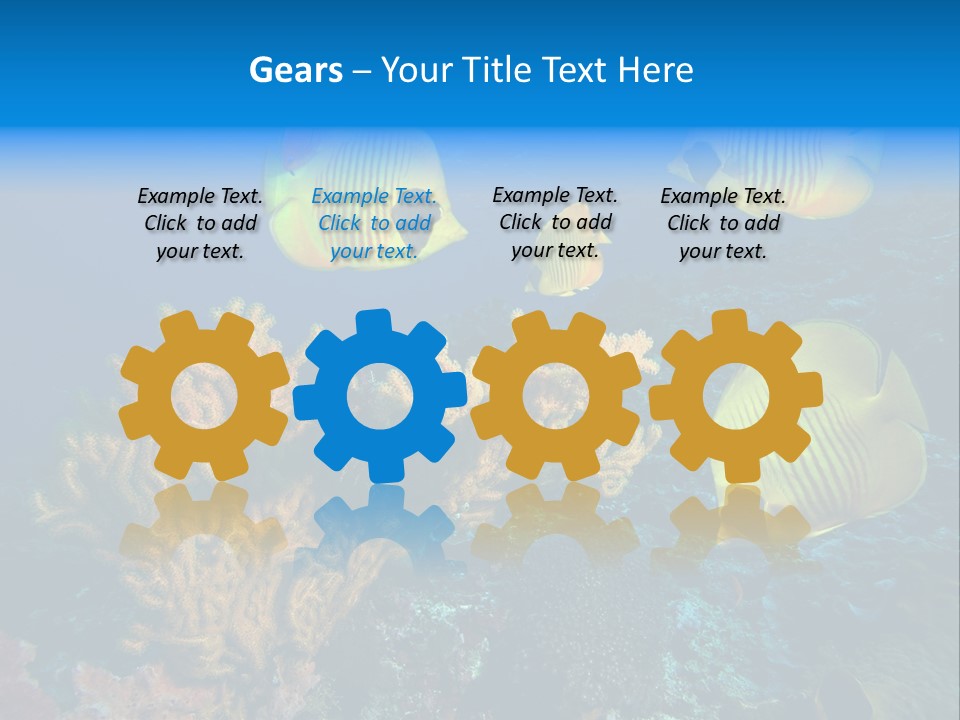 Underwater Behavior Image PowerPoint Template