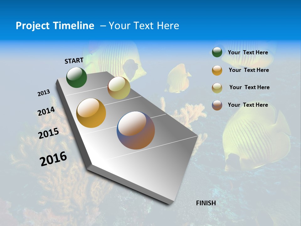 Underwater Behavior Image PowerPoint Template