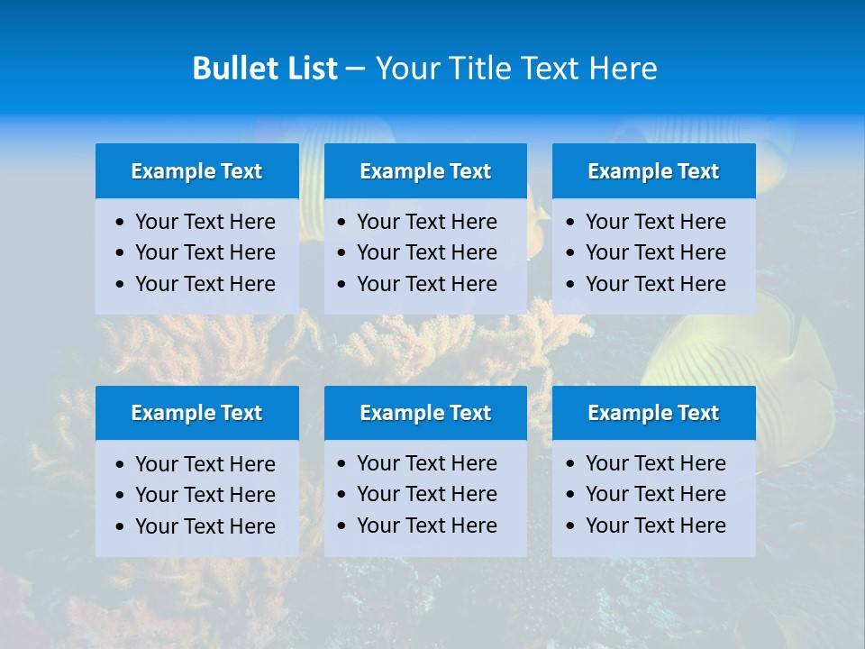 Underwater Behavior Image PowerPoint Template