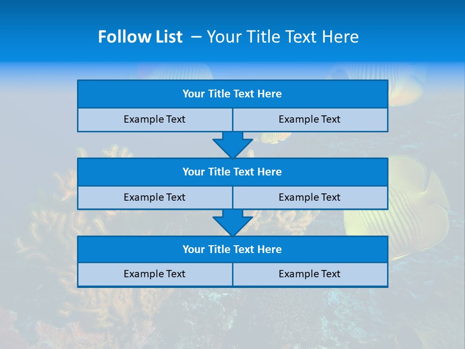 Underwater Behavior Image PowerPoint Template