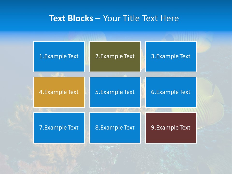 Underwater Behavior Image PowerPoint Template