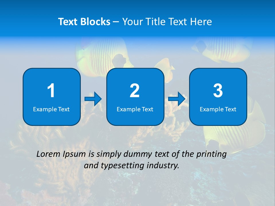 Underwater Behavior Image PowerPoint Template