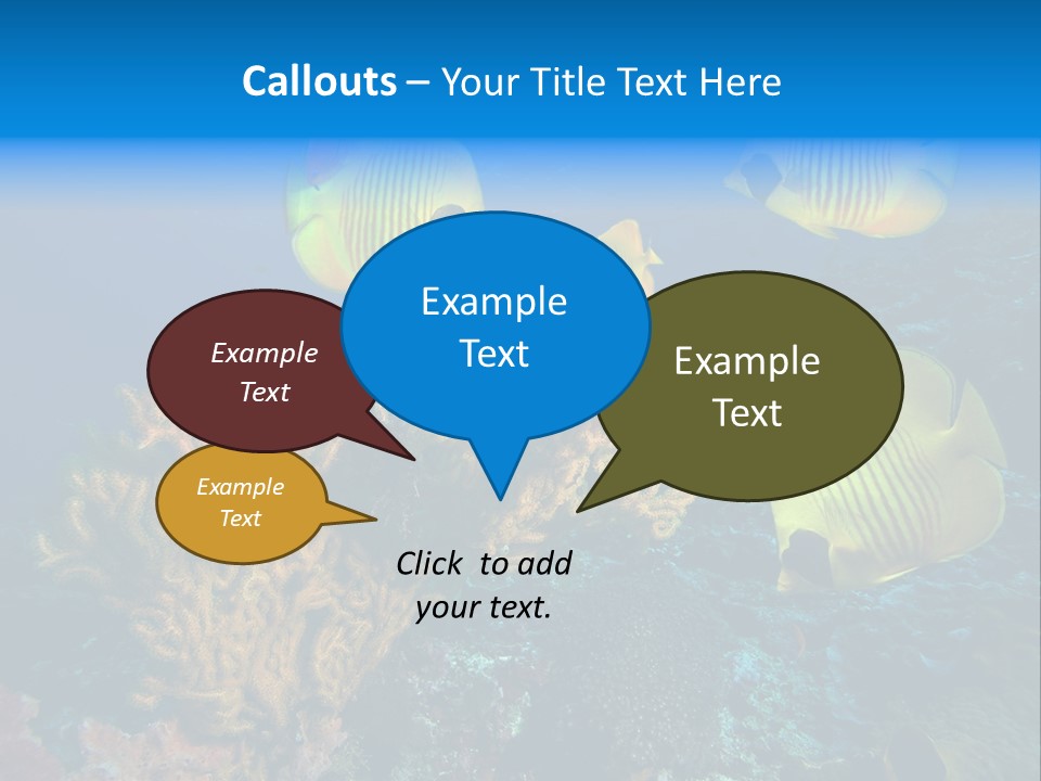 Underwater Behavior Image PowerPoint Template