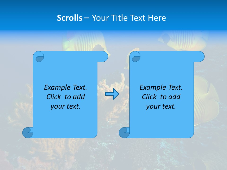 Underwater Behavior Image PowerPoint Template